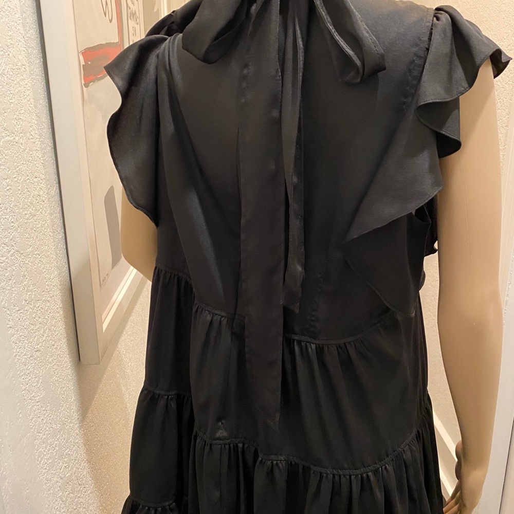 Cinq a September Black High-neck mini dress - Picture 9 of 10